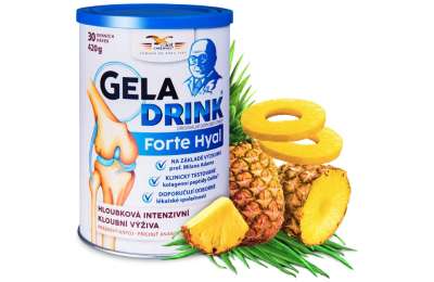 GELADRINK Forte Hyal Ananas - Kloubní výživa s ananasovou příchutí, 420 g